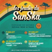 Les Jeudis du SunSka. Du 7 au 28 juillet 2022 à Vertheuil. Gironde.  19H00